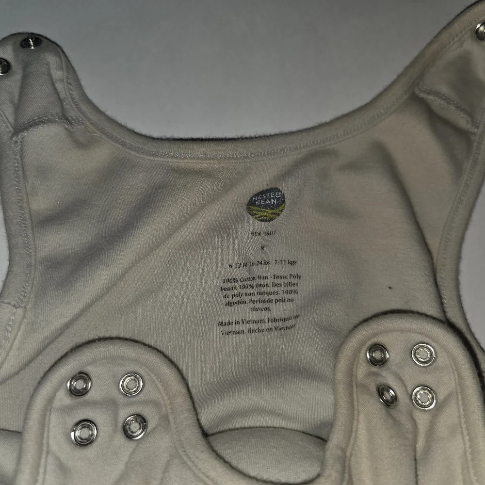 Nested Bean Cream Sleep Sack with Chick Applique